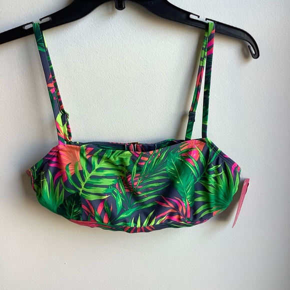 Xhilaration Floral Bikini Top Juniors Large - Picture 2 of 7